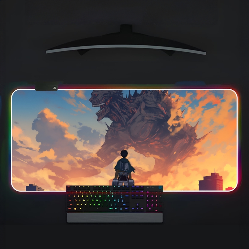 Attack On Titan Mouse Pad RGB  - Laptop Accessories Rgb review and price